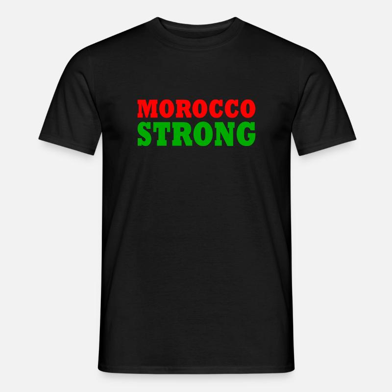 Morocco strong - Männer T-Shirt - Schwarz