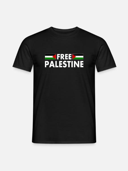 Free palestine - T-shirt homme - noir