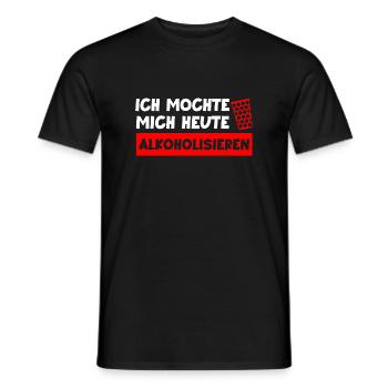 Schorle Pfälzer Wein Geschenk - Männer T-Shirt - Schwarz - Vorne - AI Model Male 178 light (178cm)