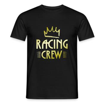 Équipage de course - T-shirt homme - noir - Devant - AI Model Male 178 light (178cm)