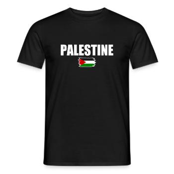 Palestine Palestine - T-shirt homme - noir - Devant - AI Model Male 178 light (178cm)