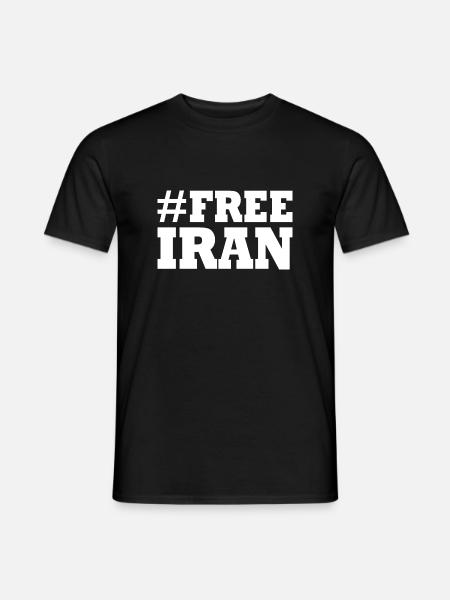 Free iran - Men's T-Shirt - black