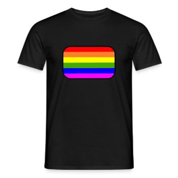 Lgbt - Männer T-Shirt - Schwarz - Vorne - AI Model Male 178 light (178cm)