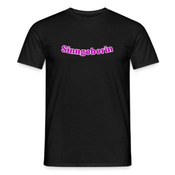 Sinngeberin - Männer T-Shirt - Schwarz - Vorne - AI Model Male 178 light (178cm)