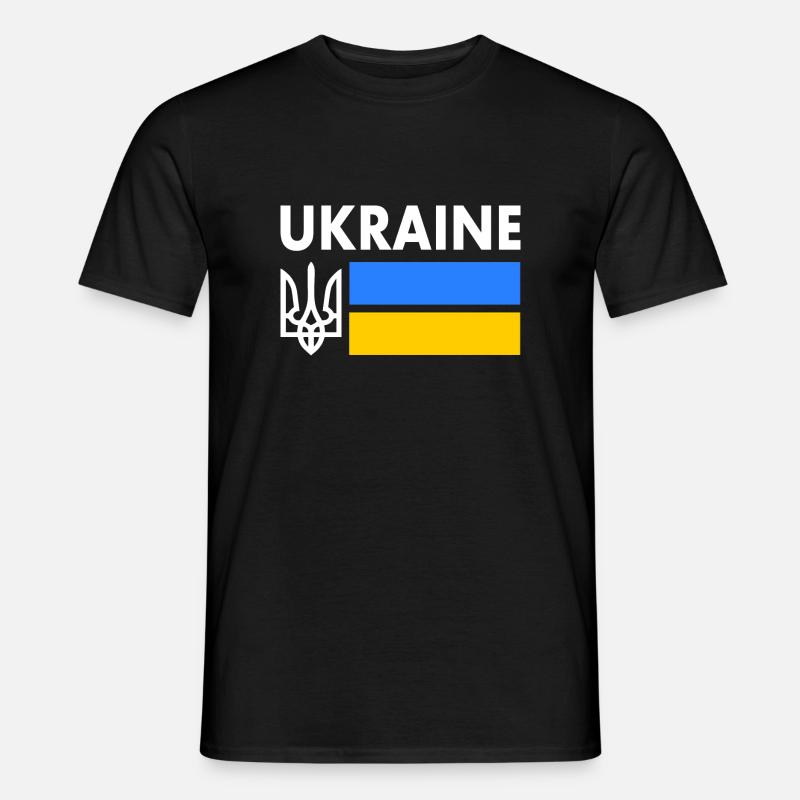 Ukraine - Männer T-Shirt - Schwarz