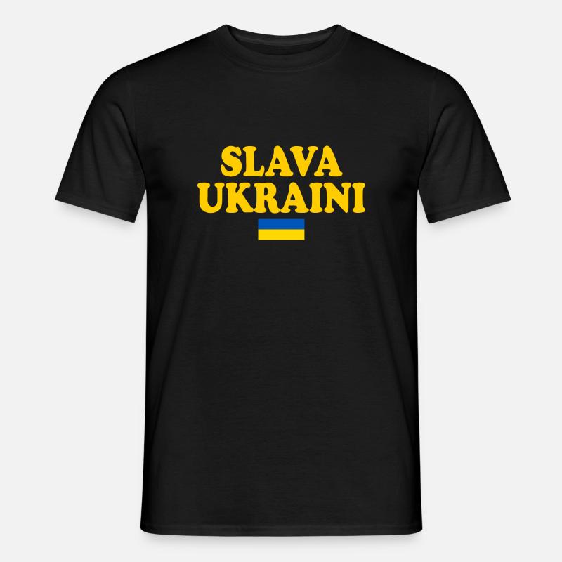 Ukraine - Männer T-Shirt - Schwarz