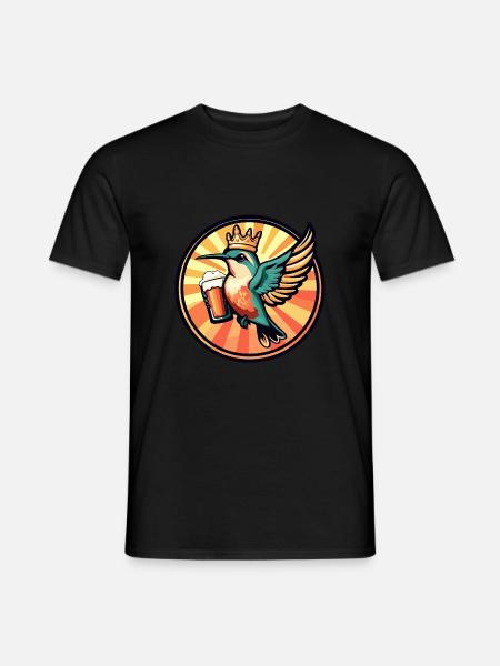 Bière Hummingbird Bird - T-shirt homme - noir