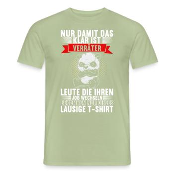 Abschiedsgeschenk Jobwechsel Kollege - Männer T-Shirt - Sage - Vorne - AI Model Male 178 light (178cm)