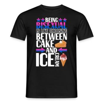 Fierté gaie LGBTQ - T-shirt homme - noir - Devant - AI Model Male 178 light (178cm)