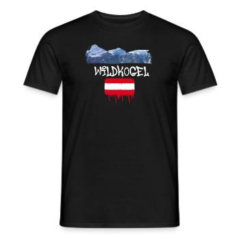Wildkogel,mountain,mountains,austria,ski area,ski - Men's T-Shirt - black - Front - AI Model Male 178 light (178cm)