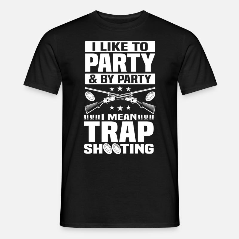 Fallenschießen - Männer T-Shirt - Schwarz