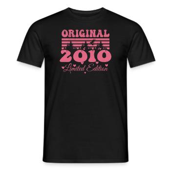 Geschenk zum 14. Geburtstag der Frau 2010 | Jahrgang 2010 - Männer T-Shirt - Schwarz - Vorne - AI Model Male 178 light (178cm)