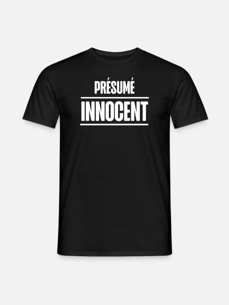 présumé innocent - T-shirt homme - noir