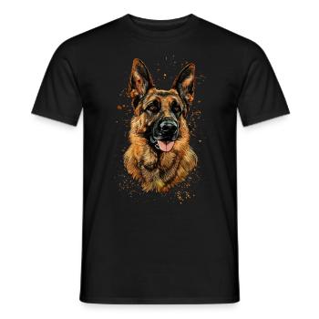 Berger allemand | Berger allemand - T-shirt homme - noir - Devant - AI Model Male 178 light (178cm)