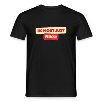 Ich mo3t einfach nichts - Männer T-Shirt - Schwarz - Vorne - AI Model Male 178 light (178cm)