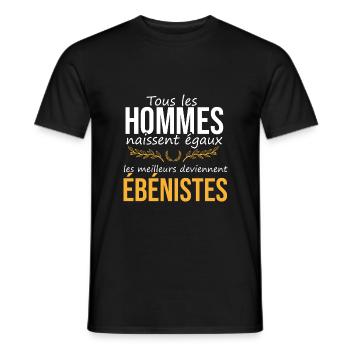 Les meilleurs deviennent ébénistes - T-shirt homme - noir - Devant - AI Model Male 178 light (178cm)