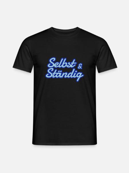 Self employed - self and constantly - Men's T-Shirt - black