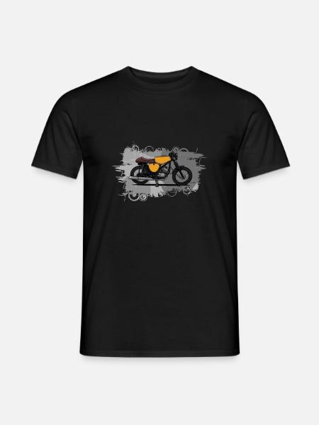 Cafe Racer (yellow) // Illustration - Men's T-Shirt - black