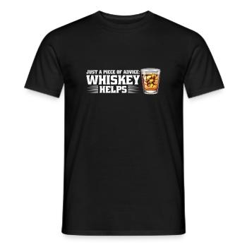 Whiskey trinken Whiskey trinken Whiskey Geschenk - Männer T-Shirt - Schwarz - Vorne - AI Model Male 178 light (178cm)