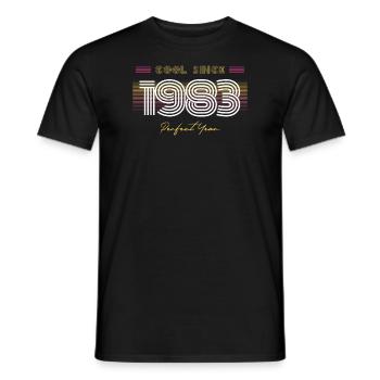Birthday Cool depuis 1983 - T-shirt homme - noir - Devant - AI Model Male 178 light (178cm)