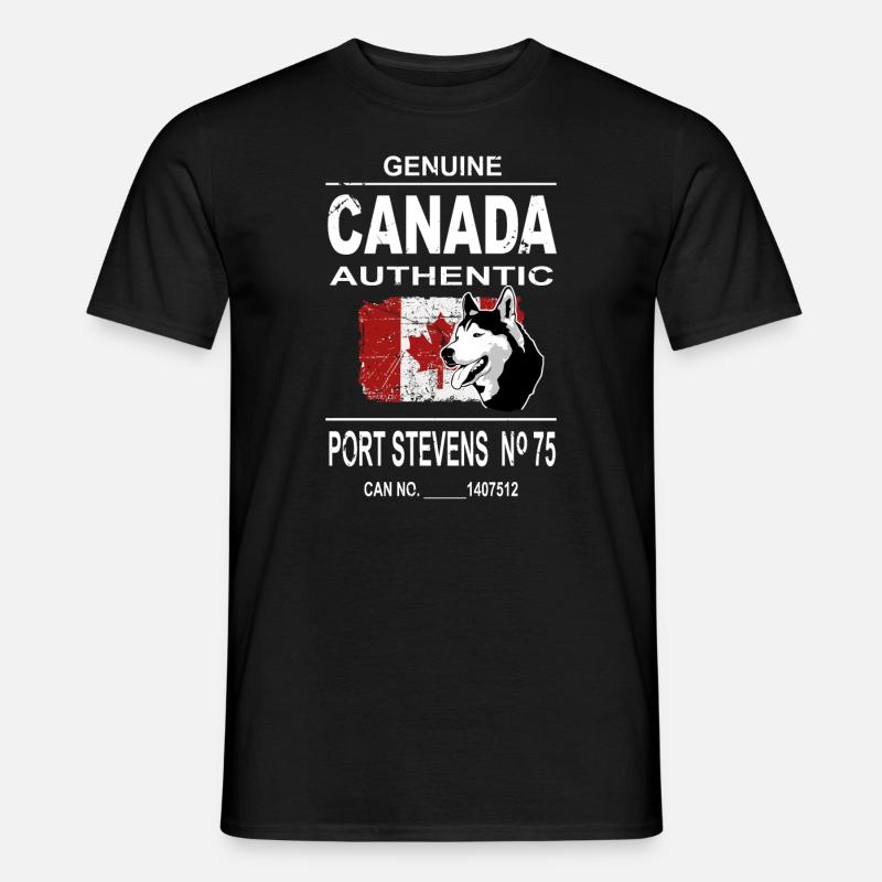 Maple Leaf - Huskies - Canada - Men’s T-shirt - black