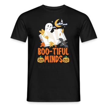 Boo-tiful Minds Wickedly Wise Teacher Halloween - Männer T-Shirt - Schwarz - Vorne - AI Model Male 178 light (178cm)