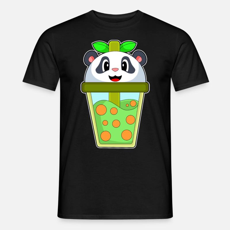 Panda Bubble Tea - Men’s T-shirt - black