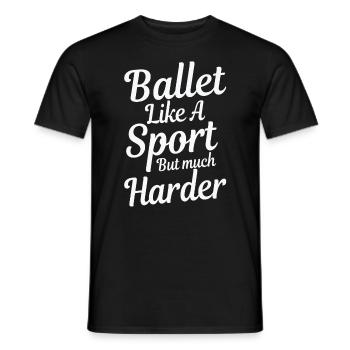 Danseuse de ballet élégante aux mouvements gracieux - T-shirt homme - noir - Devant - AI Model Male 178 light (178cm)