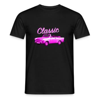 Classic Trabbi pink - T-shirt homme - noir - Devant - AI Model Male 178 light (178cm)