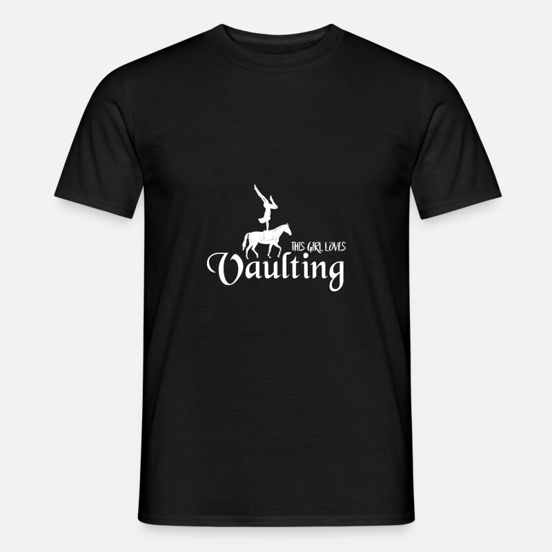 Voltigieren Pferd - Männer T-Shirt - Schwarz