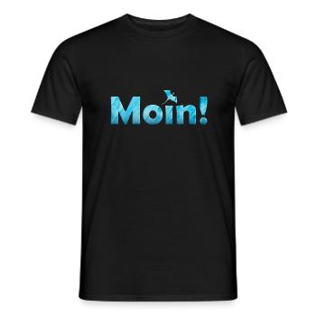 Moin Drache - Männer T-Shirt - Schwarz - Vorne - AI Model Male 178 light (178cm)