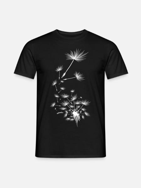 Pusteblume Design 7 - Männer T-Shirt - Schwarz