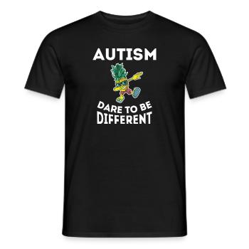 Autism Asperger's Acceptance World Autism Day - Men's T-Shirt - black - Front - AI Model Male 178 light (178cm)