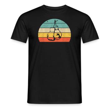 Maillot de boxe - T-shirt homme - noir - Devant - AI Model Male 178 light (178cm)