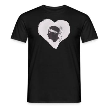 Drapeau Corse Drapeau Corse Corse - T-shirt homme - noir - Devant - AI Model Male 178 light (178cm)