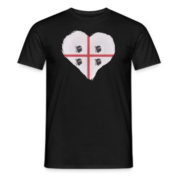 Sardinia Flag Sardinian Flag Sardegna Flag - Men's T-Shirt - black - Front - AI Model Male 178 light (178cm)