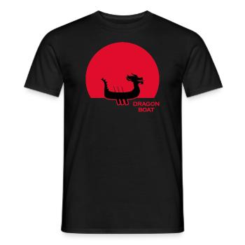 Dragon Boat Chinese Dragon Boat Driver - Men's T-Shirt - black - Front - AI Model Male 178 light (178cm)