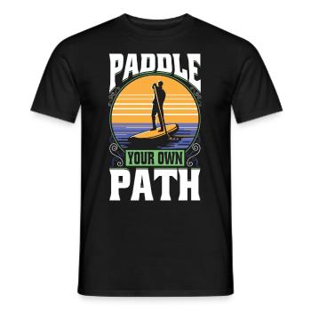SUP polyvalent SUP gonflable Surf Sup Pop - T-shirt homme - noir - Devant - AI Model Male 178 light (178cm)