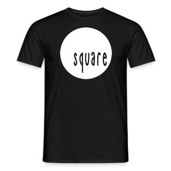 Square Kreis - Männer T-Shirt - Schwarz - Vorne - AI Model Male 178 light (178cm)