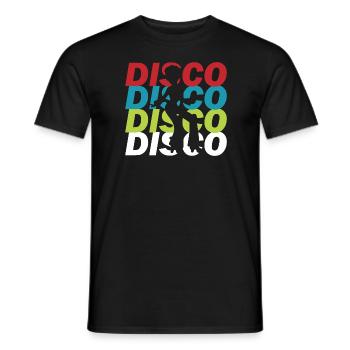 Discothèque Discothèque - T-shirt homme - noir - Devant - AI Model Male 178 light (178cm)