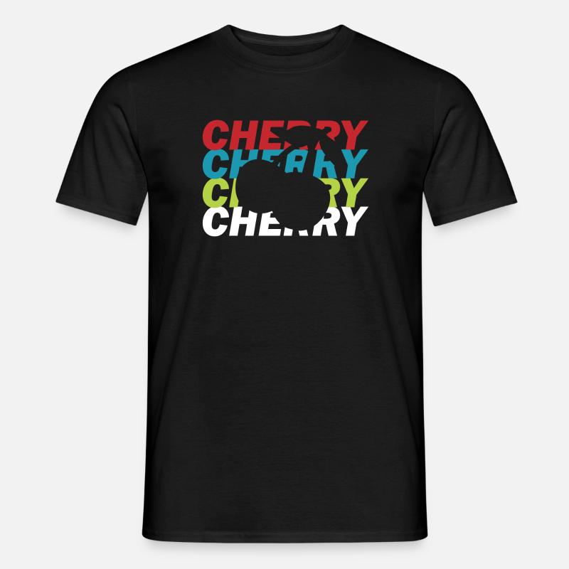Kirsche Kirschbaum - Männer T-Shirt - Schwarz