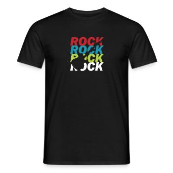 Rock and roll - T-shirt homme - noir - Devant - AI Model Male 178 light (178cm)