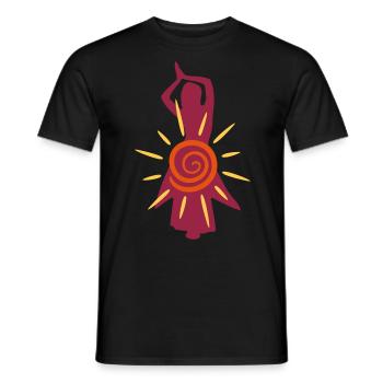 danse du ventre / danse du ventre - T-shirt homme - noir - Devant - AI Model Male 178 light (178cm)