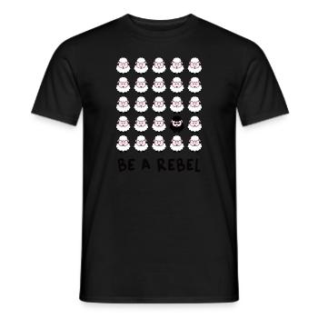 Un rebelle parmi les moutons! - T-shirt homme - noir - Devant - AI Model Male 178 light (178cm)