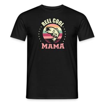 Pêcheur Pêcheur Pêcheur Maman - T-shirt homme - noir - Devant - AI Model Male 178 light (178cm)