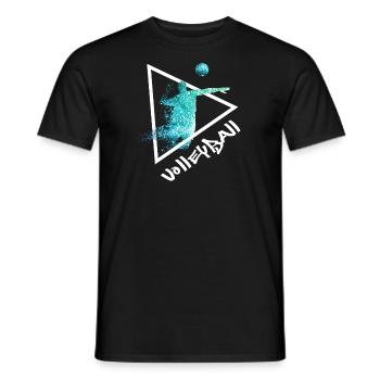 volley-ball de volley-ball cadeau - T-shirt homme - noir - Devant - AI Model Male 178 light (178cm)