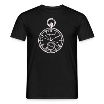Stopwatch Swiss Movement Gift Watch - Men's T-Shirt - black - Front - AI Model Male 178 light (178cm)