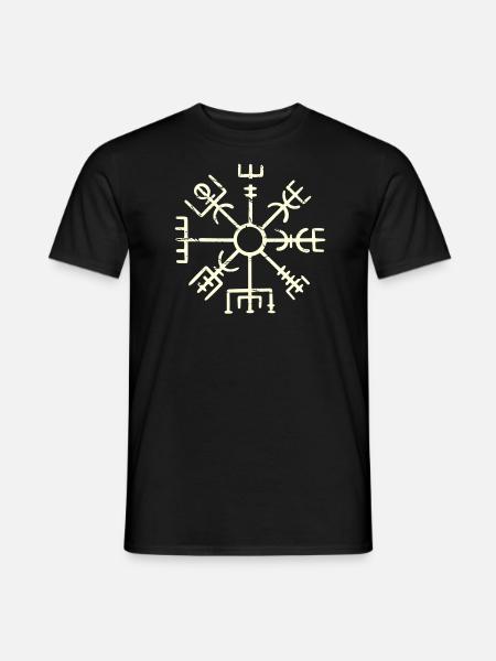 Viking Compass Vegvisir Viking Celts Gift - Men's T-Shirt - black