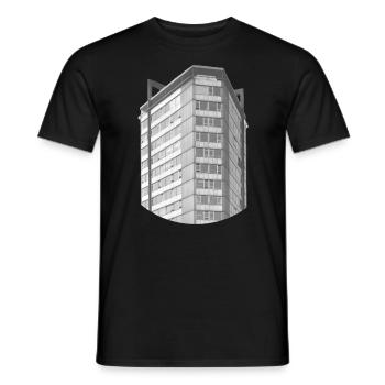Neudeflat - Männer T-Shirt - Schwarz - Vorne - AI Model Male 178 light (178cm)