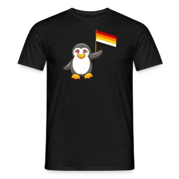 Gay Pride Antarctique Animal Pingouin Lithsexual LGBT - T-shirt homme - noir - Devant - AI Model Male 178 light (178cm)